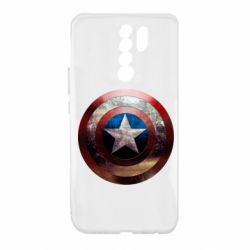 Чохол для Xiaomi Redmi 9 Потрісканий щит Капітана Америка - PrintSalon