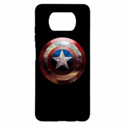 Чохол для Xiaomi Poco X3 Потрісканий щит Капітана Америка - PrintSalon