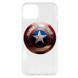 Чохол для iPhone 14 Plus Потрісканий щит Капітана Америка - PrintSalon