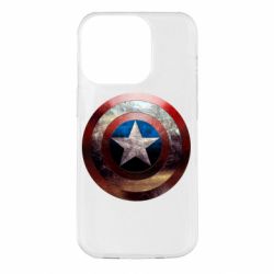 Чохол для iPhone 14 Pro Потрісканий щит Капітана Америка - PrintSalon