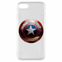 Чохол для iPhone 7 Потрісканий щит Капітана Америка - PrintSalon