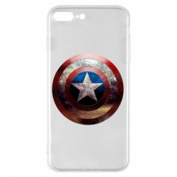 Чохол для iPhone 8 Plus Потрісканий щит Капітана Америка - PrintSalon