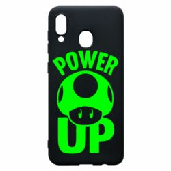 Чохол для Samsung A30 Power Up Маріо гриб - PrintSalon