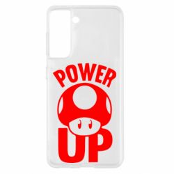 Чохол для Samsung S21 Power Up Маріо гриб - PrintSalon