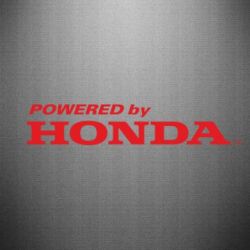Наклейка Powered by HONDA - PrintSalon