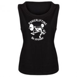 Майка жіноча Powerlifting be Stronger - PrintSalon