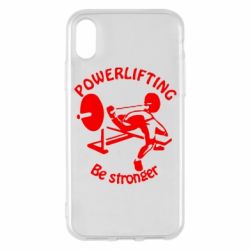 Чохол для iPhone X/Xs Powerlifting be Stronger - PrintSalon
