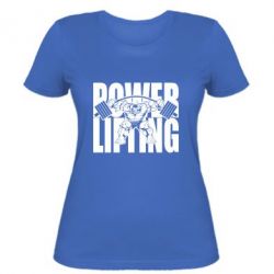 Женская футболка Powerlifting logo - PrintSalon