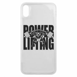Чехол для iPhone Xs Max Powerlifting logo - PrintSalon