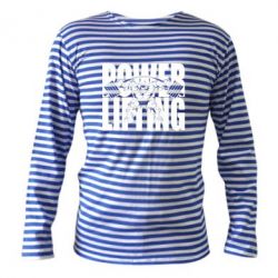 Тельняшка с длинным рукавом Powerlifting logo - PrintSalon
