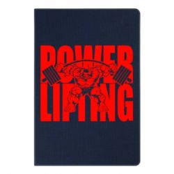 Блокнот с принто Powerlifting logo - PrintSalon