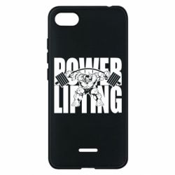 Чехол для Xiaomi Redmi 6A Powerlifting logo - PrintSalon