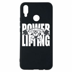 Чехол для Huawei P Smart Plus 2018 Powerlifting logo - PrintSalon