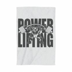 Полотенце с принтом Powerlifting logo - PrintSalon