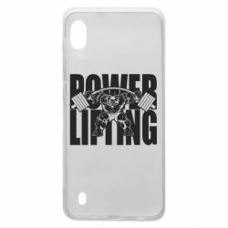 Чехол для Samsung A10 Powerlifting logo - PrintSalon