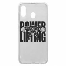 Чехол для Samsung A30 Powerlifting logo - PrintSalon