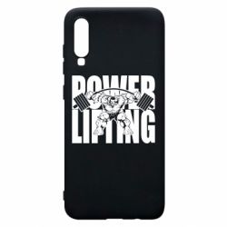 Чехол для Samsung A70 Powerlifting logo - PrintSalon
