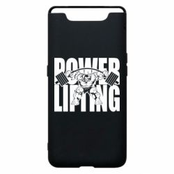 Чехол для Samsung A80 Powerlifting logo - PrintSalon