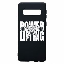 Чехол для Samsung S10 Powerlifting logo - PrintSalon