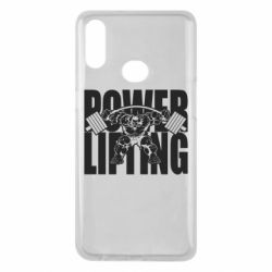 Чехол для Samsung A10s Powerlifting logo - PrintSalon