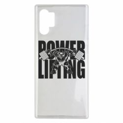 Чехол для Samsung Note 10 Plus Powerlifting logo - PrintSalon