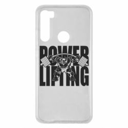 Чехол для Xiaomi Redmi Note 8 Powerlifting logo - PrintSalon