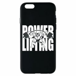Чехол для iPhone 6/6S Powerlifting logo - PrintSalon