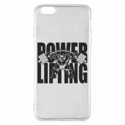 Чехол для iPhone 6 Plus/6S Plus Powerlifting logo - PrintSalon