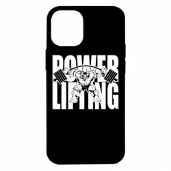 Чехол для iPhone 12 mini Powerlifting logo - PrintSalon