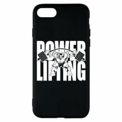 Чехол для iPhone 7 Powerlifting logo - PrintSalon