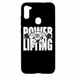 Чехол для Samsung A11/M11 Powerlifting logo - PrintSalon
