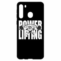 Чехол для Samsung A21 Powerlifting logo - PrintSalon