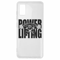Чехол для Samsung A41 Powerlifting logo - PrintSalon