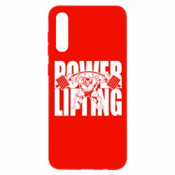 Чехол для Samsung A50 Powerlifting logo - PrintSalon