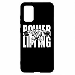 Чехол для Samsung S20+ Powerlifting logo - PrintSalon