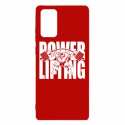 Чехол для Samsung Note 20 Powerlifting logo - PrintSalon