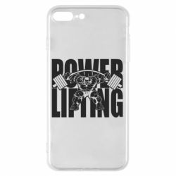 Чехол для iPhone 8 Plus Powerlifting logo - PrintSalon