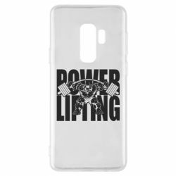 Чехол для Samsung S9+ Powerlifting logo - PrintSalon