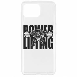Чехол для Oppo Reno 4 Lite Powerlifting logo - PrintSalon