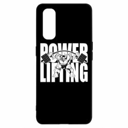 Чехол для Oppo Find X2 Powerlifting logo - PrintSalon