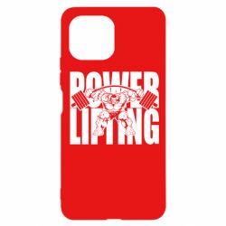 Чехол для Xiaomi Mi11 Lite Powerlifting logo