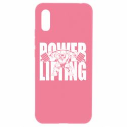 Чехол для Xiaomi Redmi 9a Powerlifting logo - PrintSalon