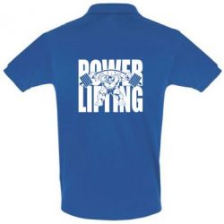 Мужское поло Powerlifting logo - PrintSalon