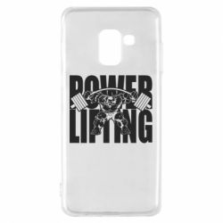 Чехол для Samsung A8 2018 Powerlifting logo - PrintSalon