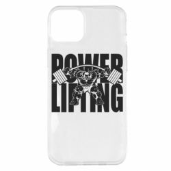 Чехол для iPhone 14 Plus Powerlifting logo - PrintSalon