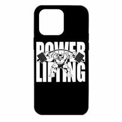 Чехол для iPhone 14 Pro Max Powerlifting logo - PrintSalon