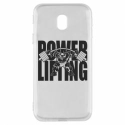 Чехол для Samsung J3 2017 Powerlifting logo - PrintSalon