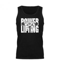 Мужская майка Powerlifting logo - PrintSalon