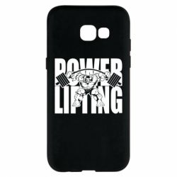 Чехол для Samsung A5 2017 Powerlifting logo - PrintSalon