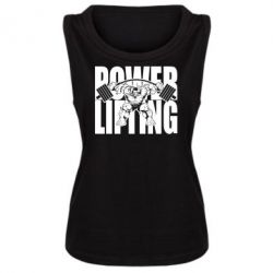 Женская майка Powerlifting logo - PrintSalon